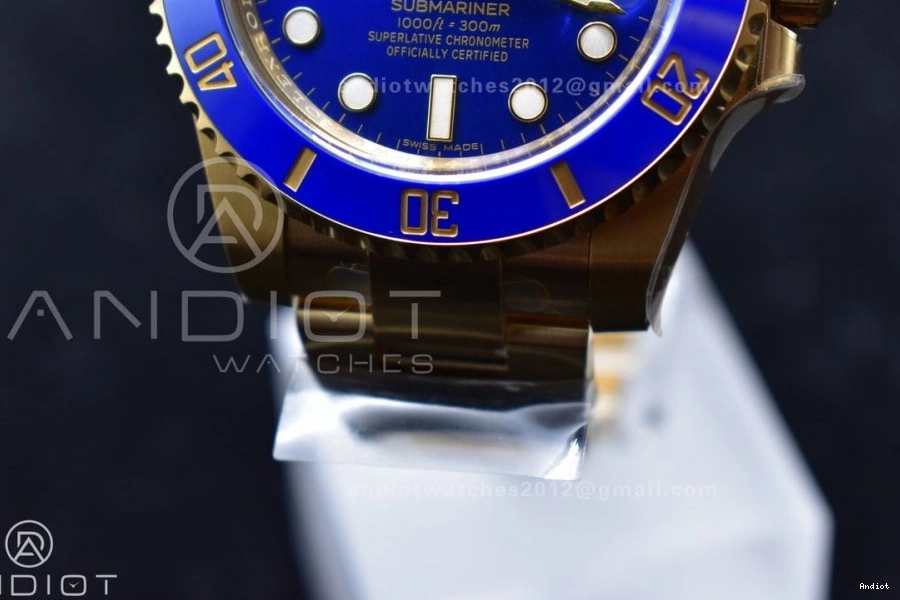 YG 1:1 Edition Best Blue 116618 Plated Ceramic Submariner 904L LB Clean VR3135 Steel 0506
